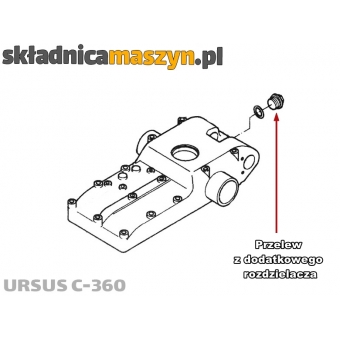 Rozdzielacz dodatkowy URSUS C-360 2-sekcyjny (SEKCJA PŁYWAJĄCA) 